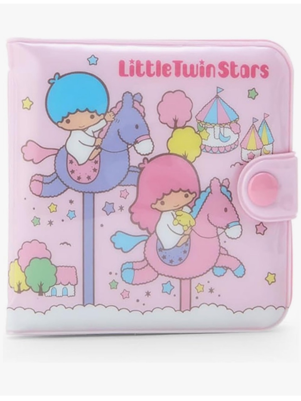 Sanrio Little Twin Stars Pastel Pink Carousel Wallet
